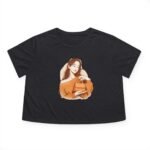 classic lady cropped tee — illustrated woman graphic top