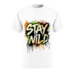 stay wild graffiti design tee | graphic t shirt, street art style