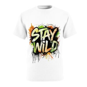 stay wild graffiti design tee | graphic t shirt, street art style