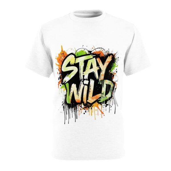 stay wild graffiti design tee | graphic t shirt, street art style
