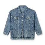 women's denim jacket — 'the bride era' embroidered bridal jacket, bachelorette party gift