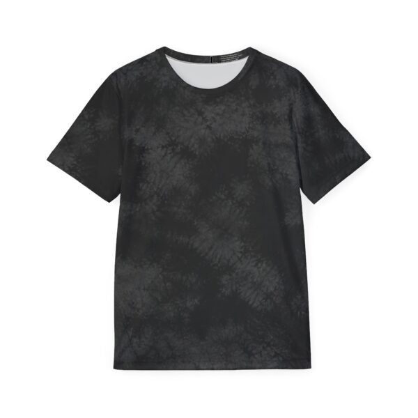 black tie dye men's sports jersey — athletic tee for gym, casual wear & team uniforms