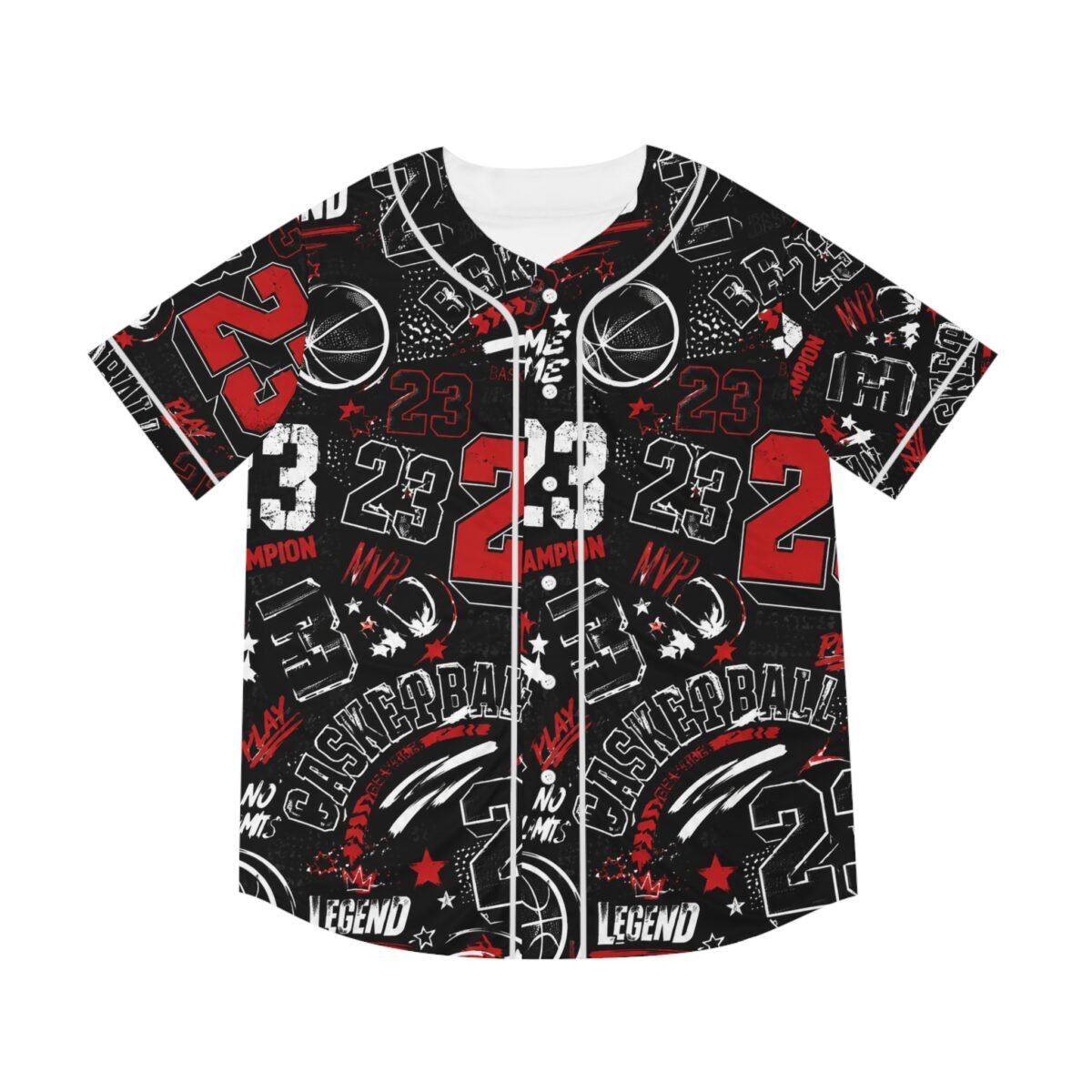 basketball jersey — number 23 all over print baseball shirt