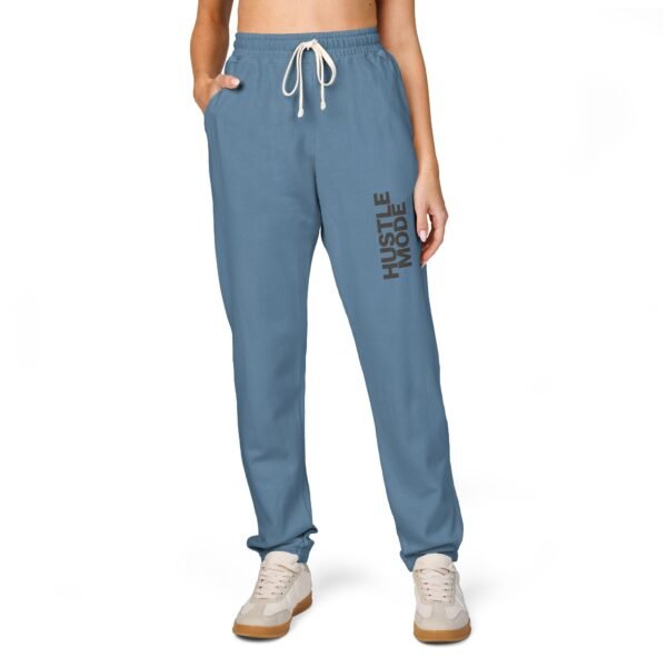 sweatpants — 'hustle mode' vertical graphic fleece joggers