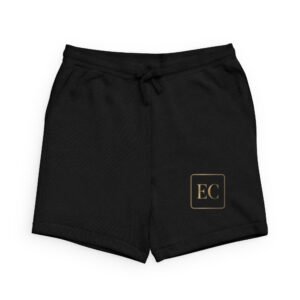 monogram ec sponge fleece sweatshorts — minimal black lounge shorts