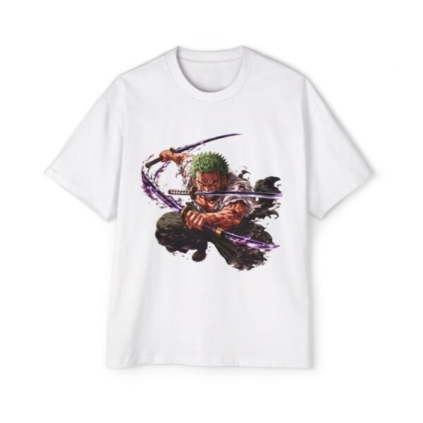 Roronoa Zoro Sword Strike Tee — Anime Graphic Oversized T-Shirt