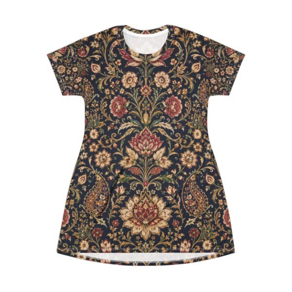 Floral T-Shirt Dress — Vintage Boho Allover Print