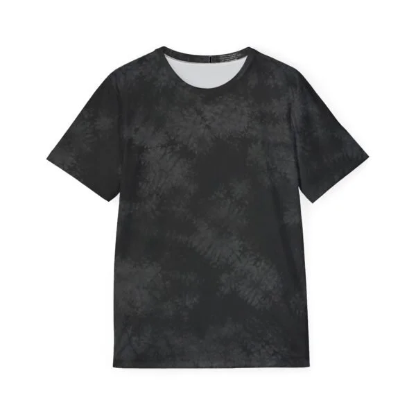 black tie dye men's sports jersey — athletic tee for gym, casual wear & team uniforms